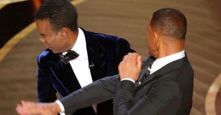 Will Smith golpea a Chris Rock por burlarse de su esposa