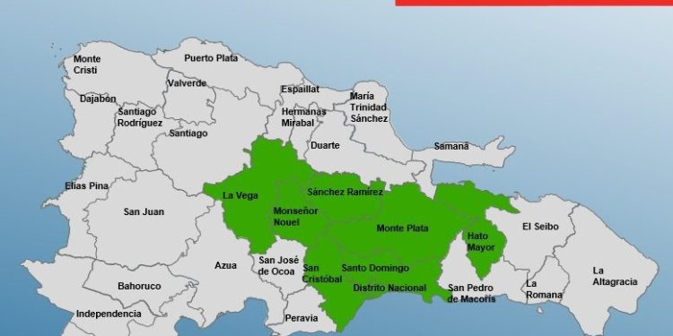 COE mantiene en alerta verde a siete provincias