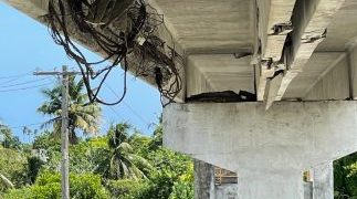 Puente peatonal del Soco a punto de colapsar