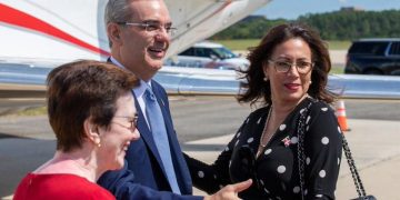 Abinader llega al aeropuerto Ronald Reagan de Washington