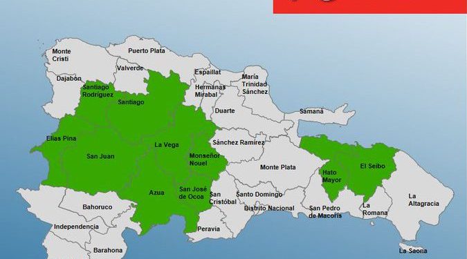 COE emite alerta verde para 10 provincias por vaguada y aproximación de una onda tropical