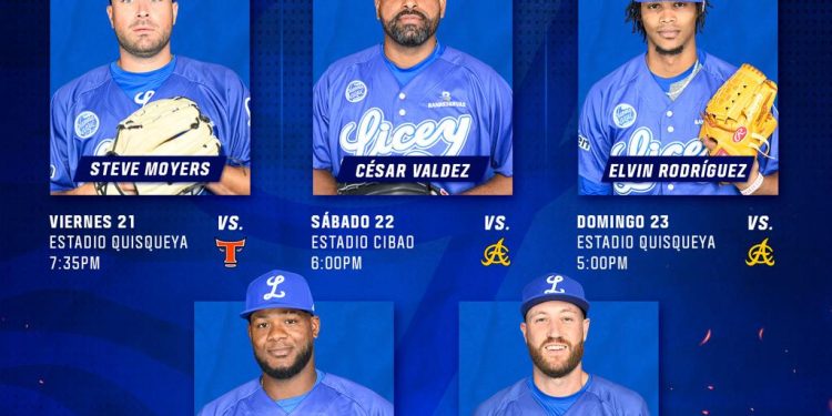 Licey anuncia su rotación para los próximos partidos