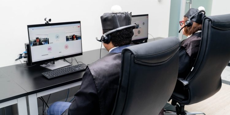 En cuatro días tribunales de las Cortes del DN conocieron 734 audiencias virtuales