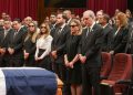 Presidente Abinader asiste a honras fúnebres del dirigente político Vicente Sánchez Baret