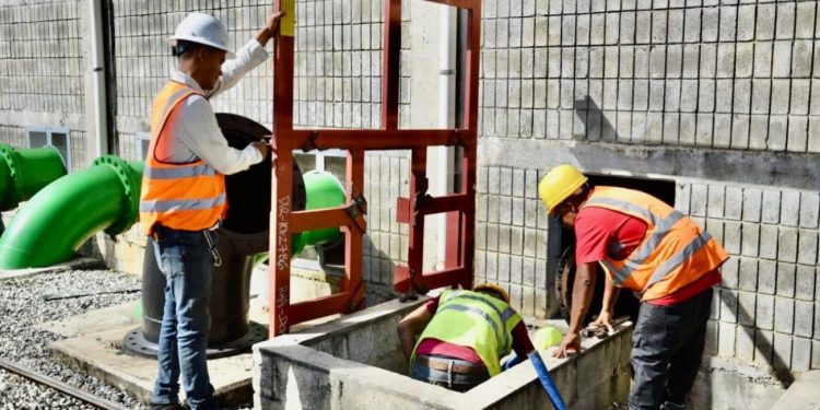 La Caasd concluye trabajos en el acueducto Barrera de Salinidad